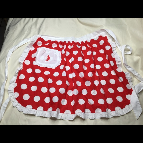 Disney Accessories - Disney Parks Red White Polka Dot Apron